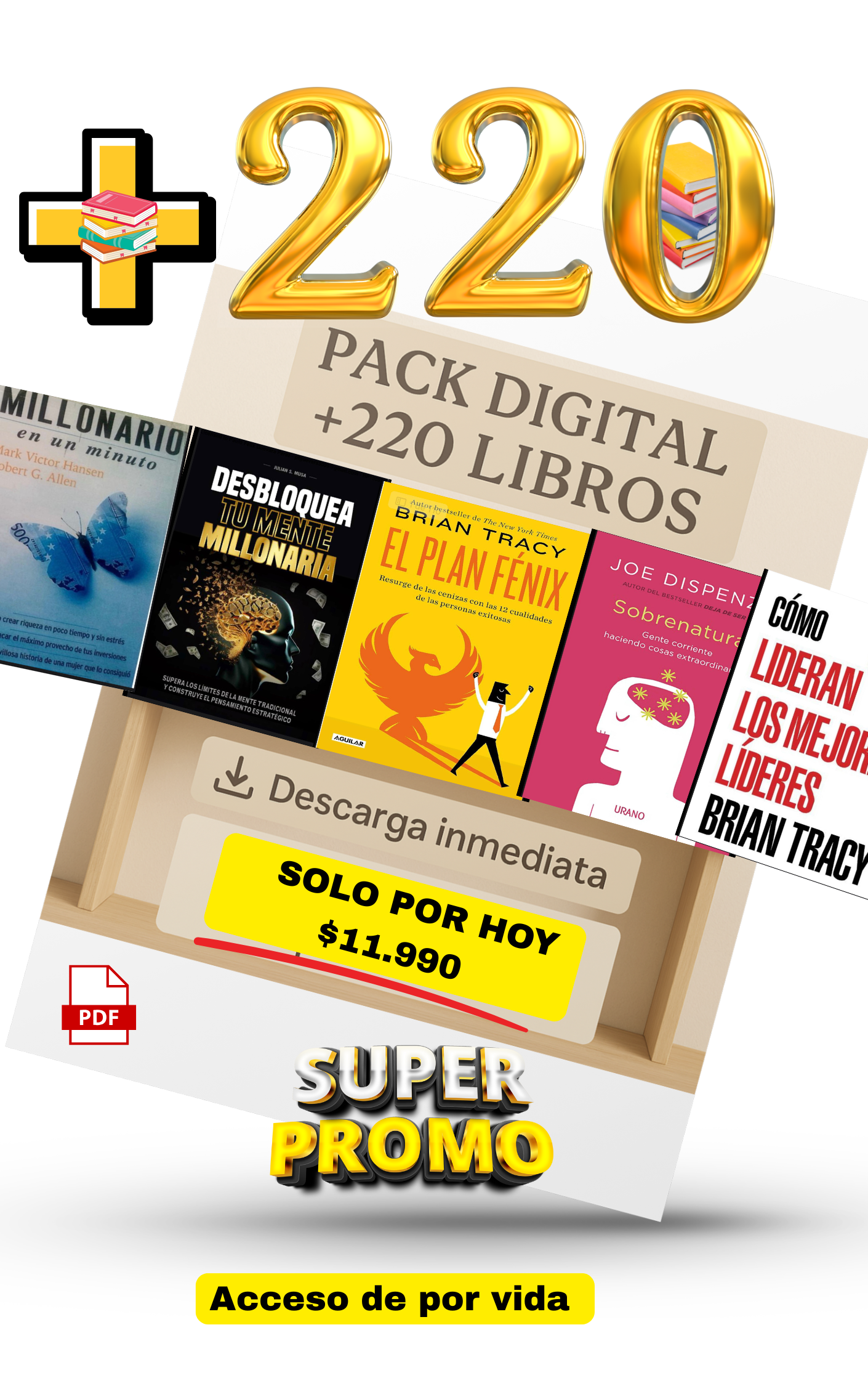 📚 SUPER PACK DIGITAL – +220 LIBROS EN PDF  Un solo clic.